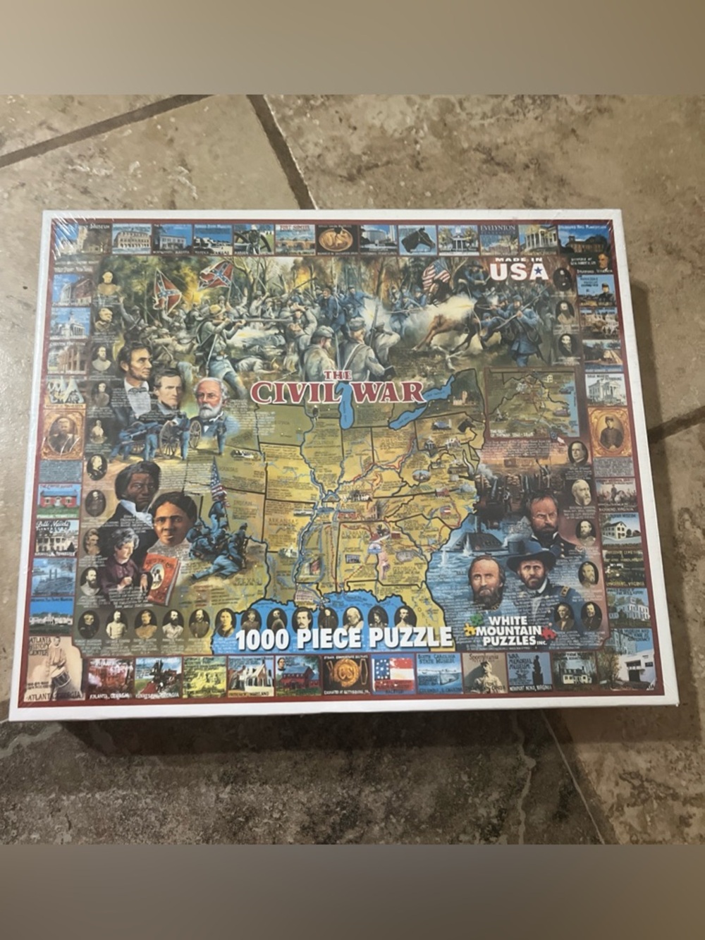 NEW Sealed White Mountain Puzzles THE CIVIL WAR 1000 Piece Jigsaw Puzzle 2011